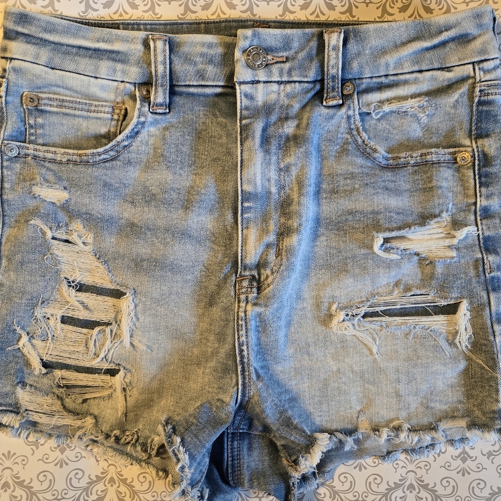 American Eagle Curvey Hi-Ruse Shorts sz 6